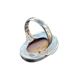 Mookaite Jasper Solid 925 Sterling Silver Ring 7