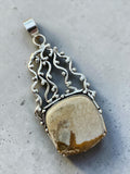Picture Jasper Silver Overlay Pendant