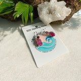 Rough Ruby & Garnet Solid 925 Sterling Silver Earrings