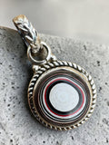 Fordite Solid 925 Sterling Silver Pendant