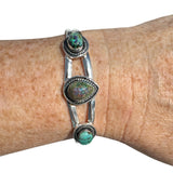 Monarch Opal Solid 925 Sterling Silver Cuff Bracelet