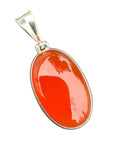 Carnelian Solid 925 Sterling Silver Pendant