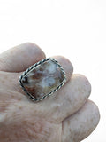 Crazy Lace Agate Solid 925 Sterling Silver Ring 6.5