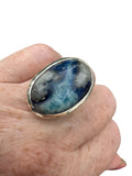 Rare Afghanite Solid 925 Sterling Silver Ring 7