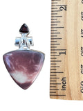 Mookaite Jasper & Garnet Solid 925 Sterling Silver Pendant