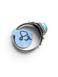 Caribbean Larimar Solid 925 Sterling Silver Ring 8.5