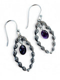 Amethyst Solid 925 Sterling Silver Earrings