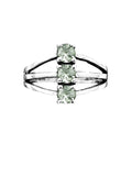 Green Amethyst Prasiolite Solid 925 Sterling Silver Ring 5