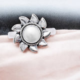 SUN Pearl Solid 925 Sterling Silver Ring