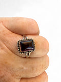 Amethyst Solid 925 Sterling Silver Ring 7.5