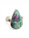 Ruby Fuchsite Solid 925 Sterling Silver Ring 6