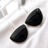Tektite Solid 925 Sterling Silver Earrings