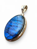 Labradorite Solid 925 Sterling Silver Pendant