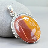 Mookaite Jasper Solid 925 Sterling Silver Pendant