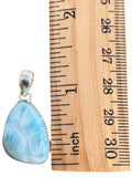 Caribbean Larimar Solid 925 Sterling Silver Pendant
