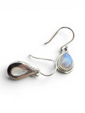 Rainbow Moonstone Solid 925 Sterling Silver Earrings