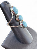 Caribbean Larimar Solid 925 Sterling Silver Ring 6