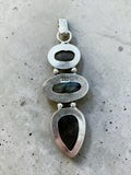 Labradorite Silver Overlay Pendant
