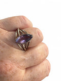 Amethyst Solid 925 Sterling Silver Ring 7.5