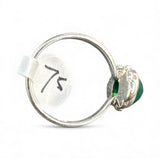 Green Onyx Solid 925 Sterling Silver Ring 7.5