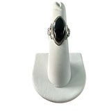 Black Onyx Solid 925 Sterling Silver Ring 4.5