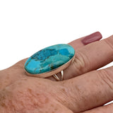 Mohave Turquoise Solid 925 Sterling Silver Ting 6.5