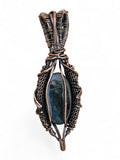 Labradorite & Rainbow Moonstone Copper Wrapped Pendant