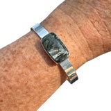 Seraphanite Solid 925 Sterling Silver Cuff Bracelet