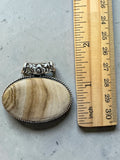 Picture Jasper Silver Overlay Pendant