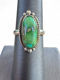 Sonoran Gold Turquoise Solid 925 Sterling Silver Ring 7