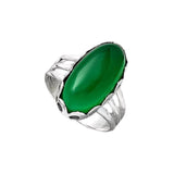 Green Onyx Solid 925 Sterling Silver Ring 8