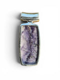 Tiffany Stone & Amethyst Solid 925 Sterling Silver Pendant
