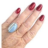 Owyhee Opal Solid 925 Sterling Silver Ring 6.5