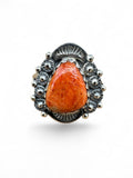Sponge Coral Solid 925 Sterling Silver Ring 8.5