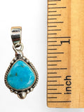 White Water Turquoise Solid 925 Sterling Silver Pendant