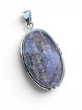 Moss Agate Solid 925 Sterling Silver Pendant