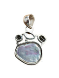 Pearl Multi-Stone Solid 925 Sterling Silver Pendant