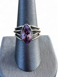 Amethyst Solid 925 Sterling Silver Ring 9