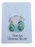 Sonoran Gold Turquoise Solid 925 Sterling Silver Earrings