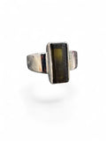 Green Tourmaline Solid 925 Sterling Silver Ring 7