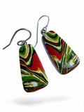Fordite Detroit Agate Solid 925 Sterling Silver Earrings