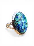 Blue Bird Azurite Solid 925 Sterling Silver Ring 6