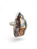 Copper Agate Solid 925 Sterling Silver Ring 6