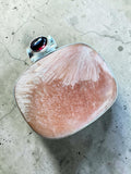 Scolecite & Garnet Solid 925 Sterling Silver Pendant