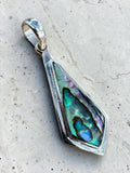 Abalone Solid 925 Sterling Silver Pendant