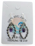 Amethyst Solid 925 Sterling Silver Earrings