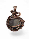 Abalone Copper wrapped Pendant