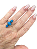 Paraiba Opal Solid 925 Sterling Silver Ring 8