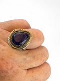 Blue Sapphire Solid 925 Sterling Silver Ring 7.5
