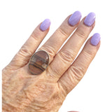 Fluorite Solid 925 Sterling Silver Ring 6.5